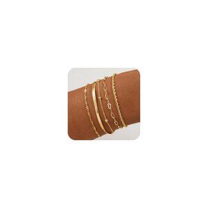 Adjustable Gold Plated Bracelet Minimalist Dainty Everyday Elegant Women's